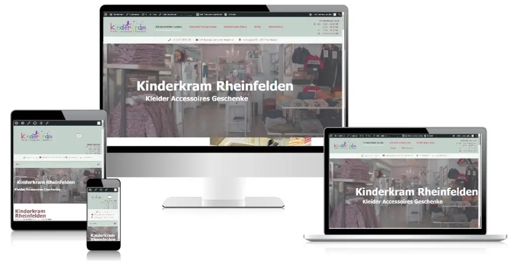 Webseite erstellen Kinderkram Rheinfelden
