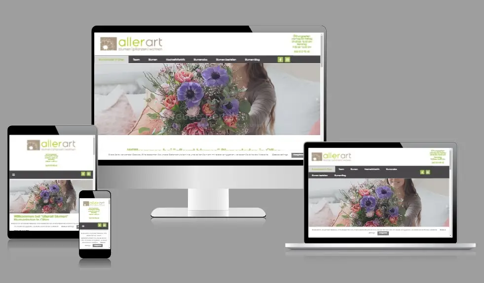 WordPress Webseiten Blumenladen